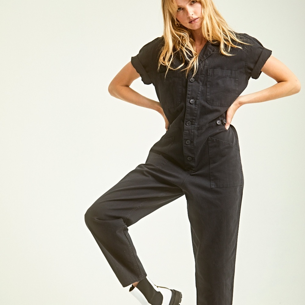 Pistola Denim Grover Short Sleeve Field Suit Size L Fade to Black